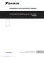 Preview: Installation And Operation Manual