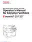 Preview: Operator's Manual For Copying Functions