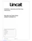 Preview: Installation, Operating And Servicing Instructions