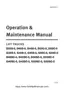 Preview: Operation & Maintenance Manual