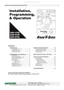 Preview: Installation, Programming, & Operation