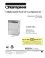 Preview: Installation/Operation Manual With Service Replacement Parts