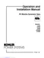 Preview: Operation And Installation Manual