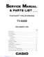 Preview: Service Manual & Parts List