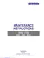 Preview: Maintenance Instructions