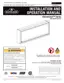 Preview: Installation And Operation Manual
