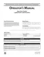 Preview: Operator's Manual