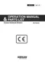 Preview: Operation Manual And Parts List