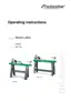 Preview: Operating Instructions