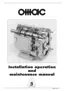 Preview: Installation, Operation And Maintenance Manual