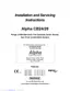 Preview: Installation And Servicing Instructions