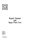 Preview: Repair Manual & Parts List