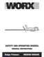 Preview: Safety And Operating Manual
