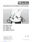 Preview: Operating And Installation Instructions