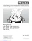 Preview: Operating And Installation Instructions
