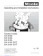 Preview: Operating And Installation Instructions