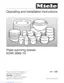 Preview: Operating And Installation Instructions