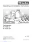 Preview: Operating And Installation Manual
