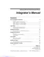 Preview: Integrator's Manual