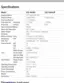 Preview: Specification Sheet