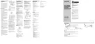 Preview: Operating Instructions