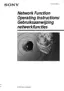 Preview: Network Operating Instructions
