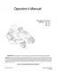 Preview: Operator's Manual