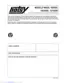 Preview: Operating And Parts Manual