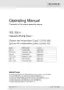 Preview: Operating Manual