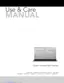 Preview: Use & Care Manual