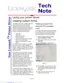 Preview: Tech Note