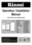 Preview: Operation & Installation Manual