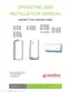 Preview: Operating And Installation Instruction Manual