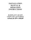Preview: Installation Manual & Operation Instructions
