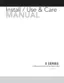 Preview: Use & Care Manual