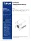 Preview: Installation And Operation Manual