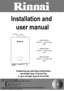 Preview: Installation And User Manual
