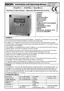 Preview: Installation And Operating Manual