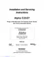 Preview: Installation And Servicing Instructions
