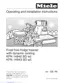 Preview: Operating And Installation Manual