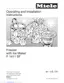 Preview: Operating And Installation Instructions