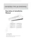 Preview: Operation & Installation Manual