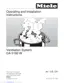 Preview: Operating And Installation Instructions