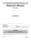 Preview: Operator's Manual