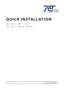 Preview: Quick Installation