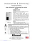 Preview: Installation & Servicing Instructions