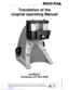 Preview: Original Operating Manual