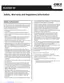Preview: Safety And Regulatory Information