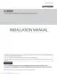 Preview: Installation Manual