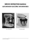 Preview: Service Instructions Manual